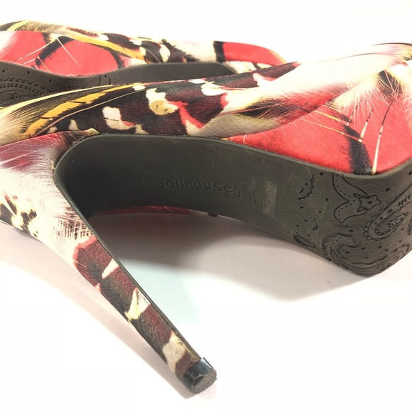 Dollhouse multicoloured round toe platform heels - Picture 6 of 9